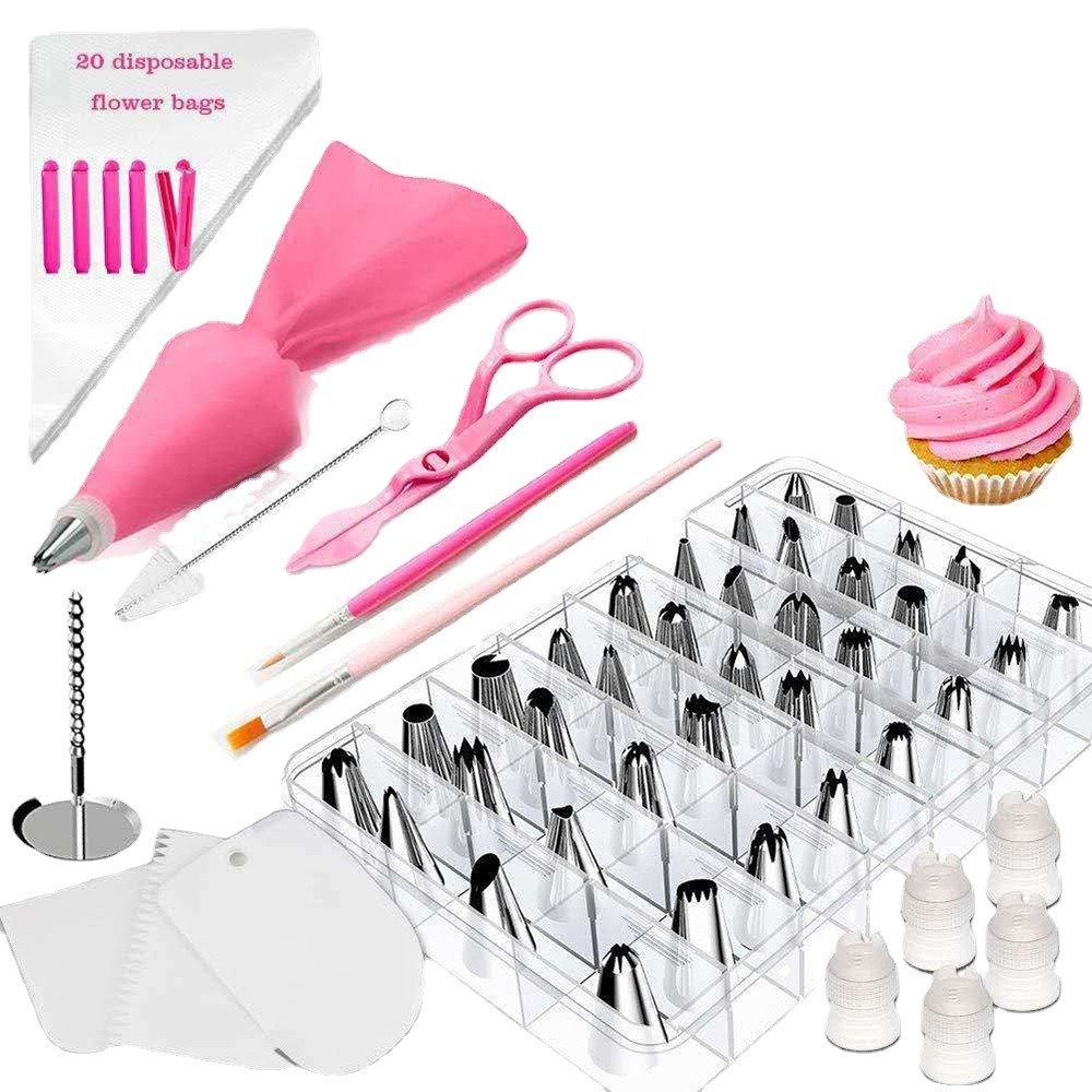 Stainless Steel 83 Pieces Cake Decorating Nozzle Set Baking Tool Decorative Nozzle Set Decorative Tools Stainless Steel 83 Pieces Cake Decorating Nozzle Set Baking Tool Decorative Nozzle Set Decorative Tools
