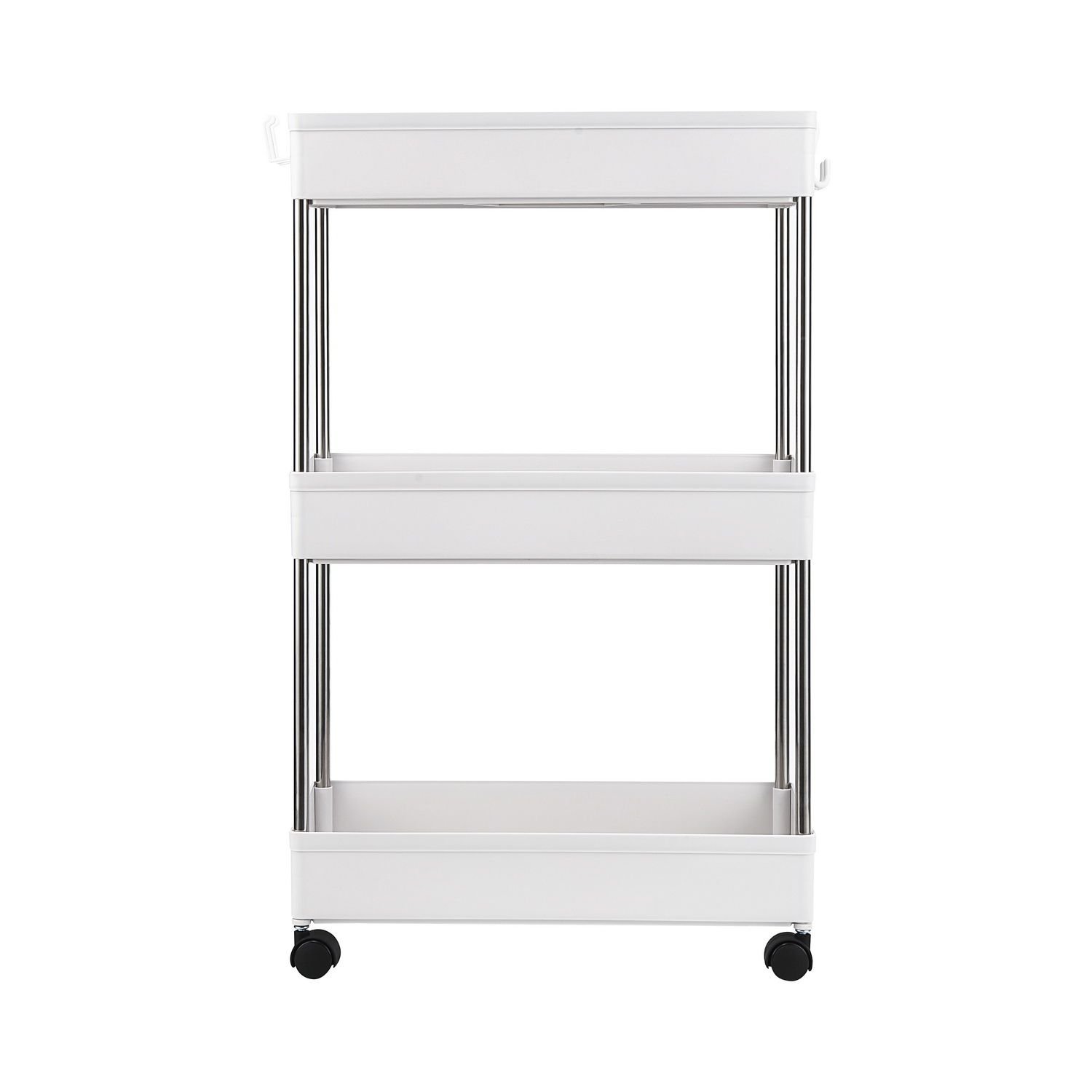 3-Tier Slide Out Storage Cart Rolling Utility Cart Storage Shelf Rack Mobile Storage Organizer Shelving for Office, Kitchen, Bedroom, Bathroom 3-Tier Slide Out Storage Cart Rolling Utility Cart Storage Shelf Rack Mobile Storage Organizer Shelving for Office, Kitchen, Bedroom, Bathroom