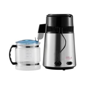 Water Distiller, 4L 1.05 Gallon Pure Water Purifier Filter For Home Countertop, 750W Distilled Water Maker