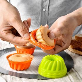 12pcs/Set, Silicone Baking Cups, Reusable Cupcake Liners, Home Cake Molds, Standard Size Muffin Liners, Dishwasher Safe, Baking Tools, Kitchen Gadgets (Color: Various Color)