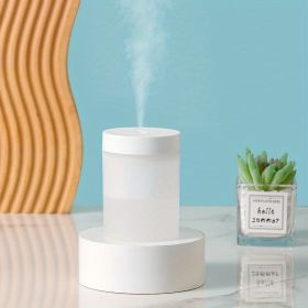 1pc Mini Air Humidifier Household Mute Aromatherapy Machine Office Car Large Fog Volume Air Conditioner Humidification And Water Replenishment Instrum (Color: WHITE (200ml))